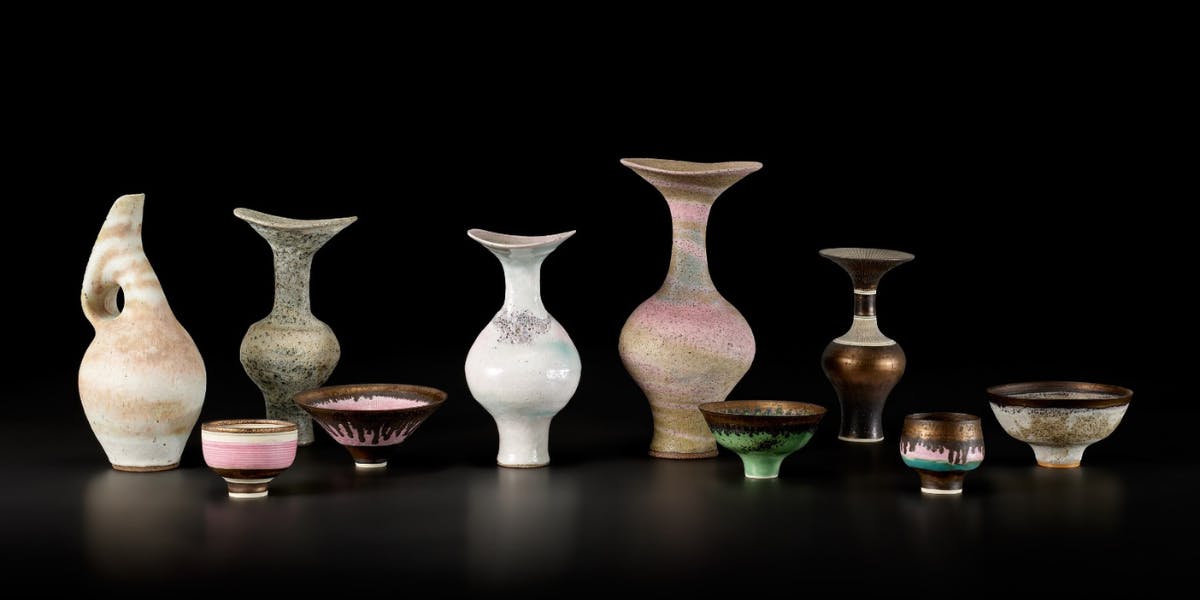 オブジェ　検）Hans Coper Lucie Rie Lucie Rie and Hans Coper Ceramics Set New World Records at